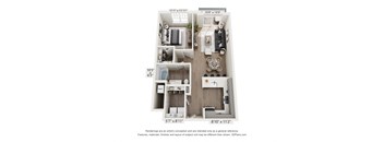 a 1 bedroom floor plan  summit  460 sq ft
