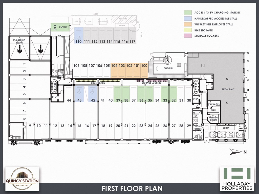 a floor plan of the firstlevel of a building