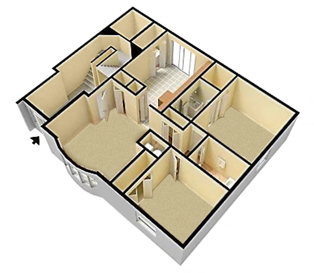 Maple Cove 3D Floor Plan