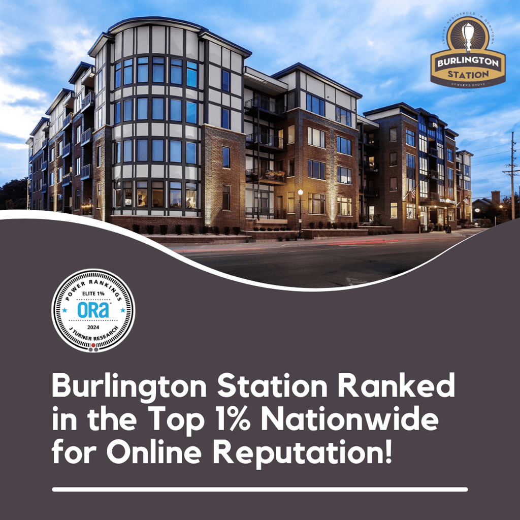 Burlington Station is ranked in the top 1% nationwide for online reputation.