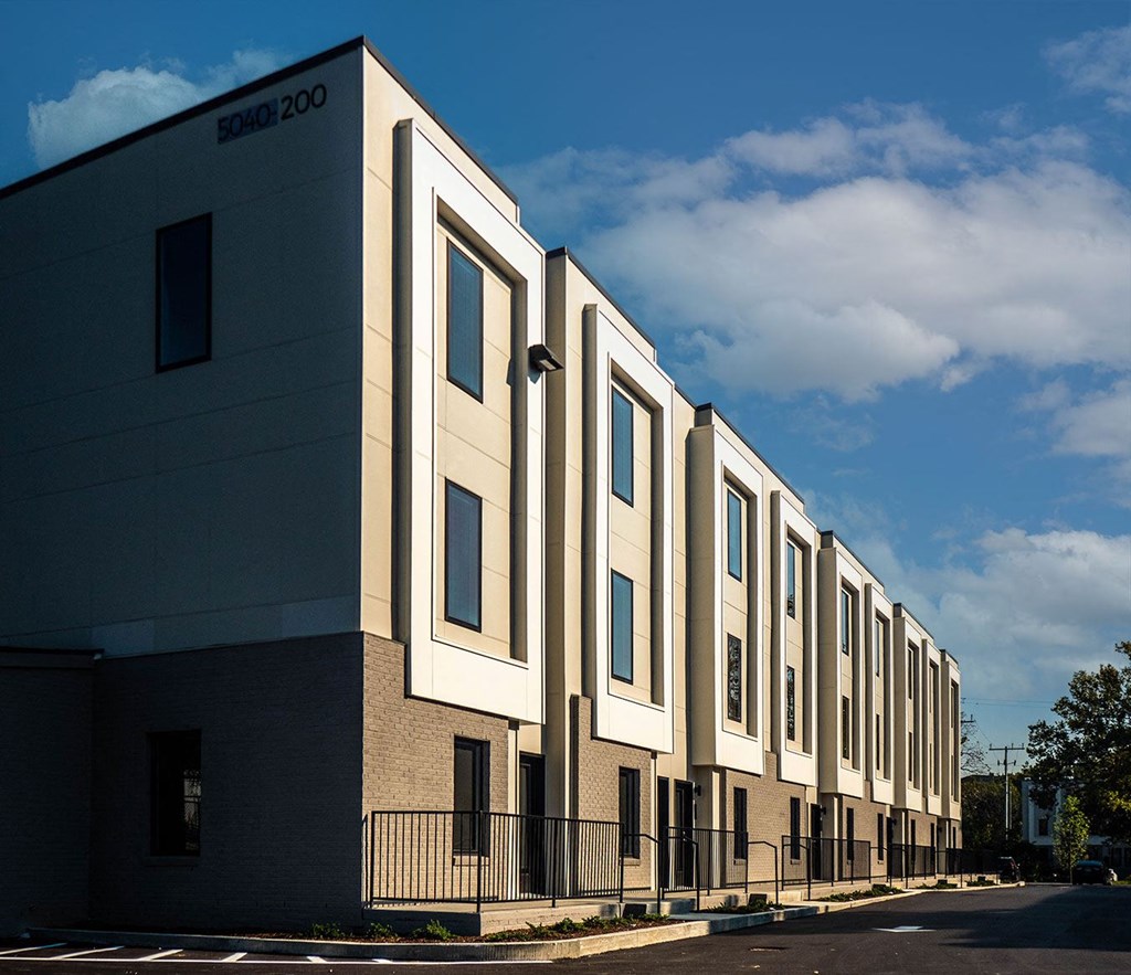 fifty forty flats townhome building