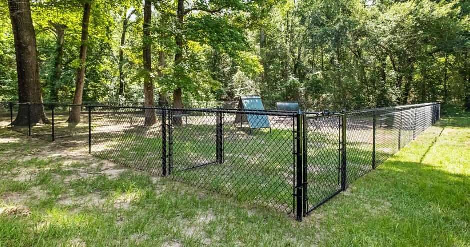 Fenced dog park