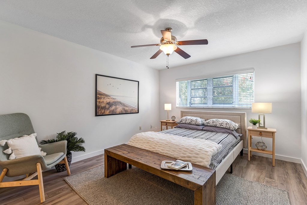 flats on the green spacious bedroom