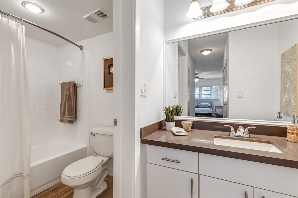 Flats on the greens upgraded bathroon