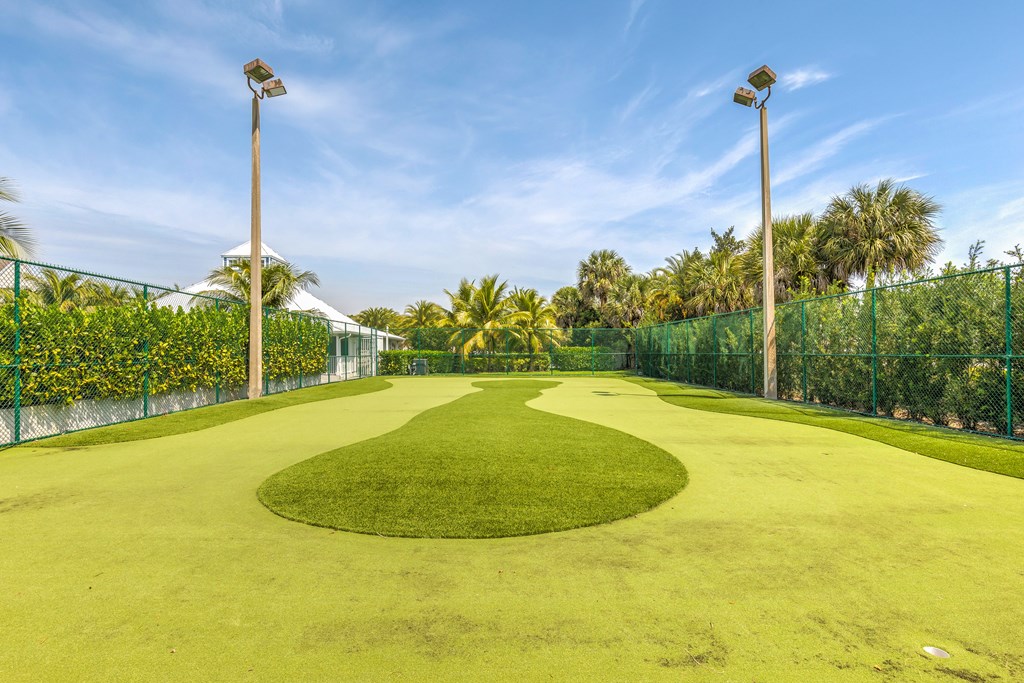 Flats on the green putting greens