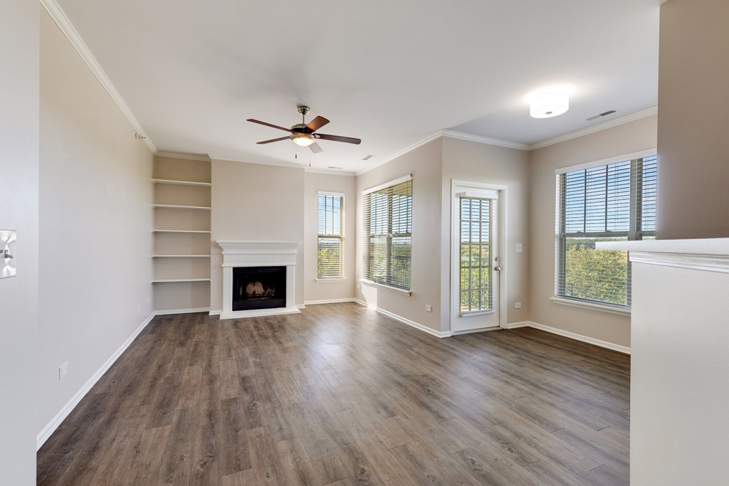 The Meadows at River Run - Cozy Fireplaces and Hardwood Style Plank Flooring Available