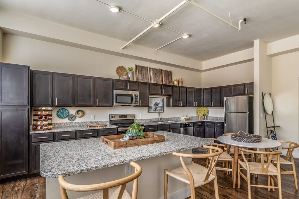 The St John Kitchen with Island and Granite Counters