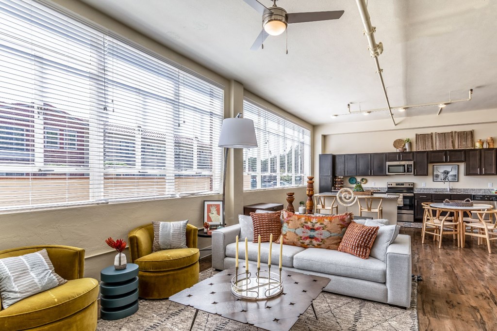 The St John Living Room with Large Windows