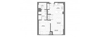 a floor plan of a bedroom apartment