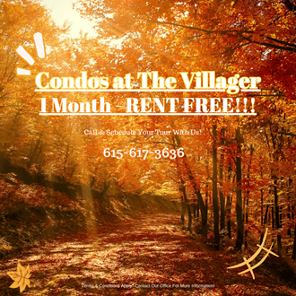 condos at the village 1 month retreat flyer