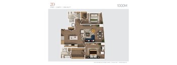 a 2d floor plan of 980 sq ft