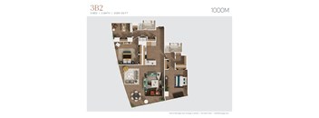 bedroom floor plan  the residences at sawmill estates