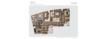 a floor plan of 980 sq ft of a house