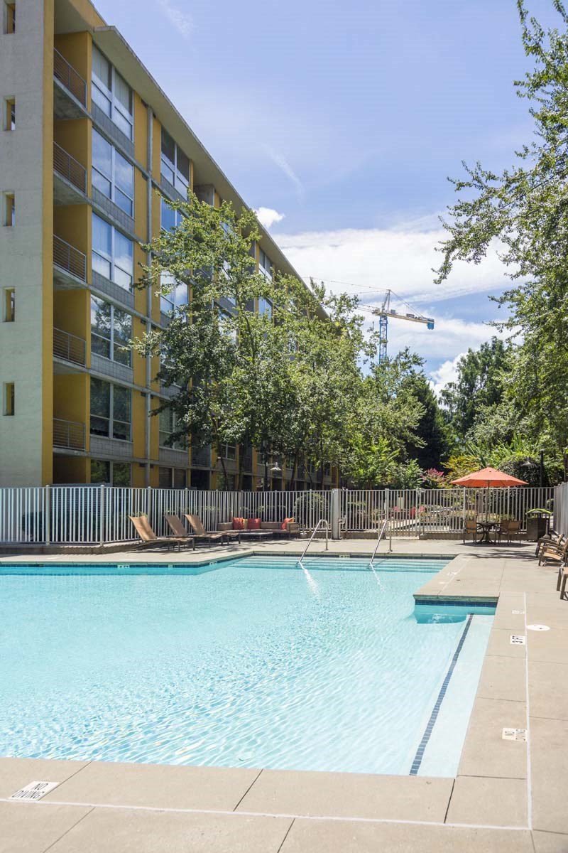 our apartments showcase an unique swimming pool