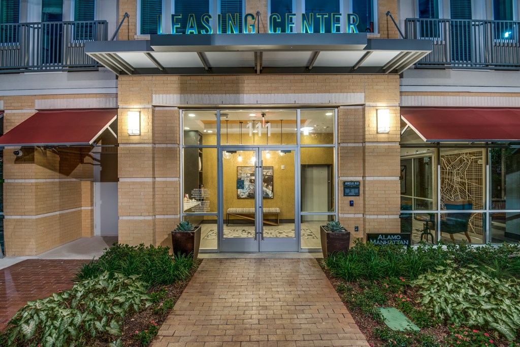 Leasing office entrance