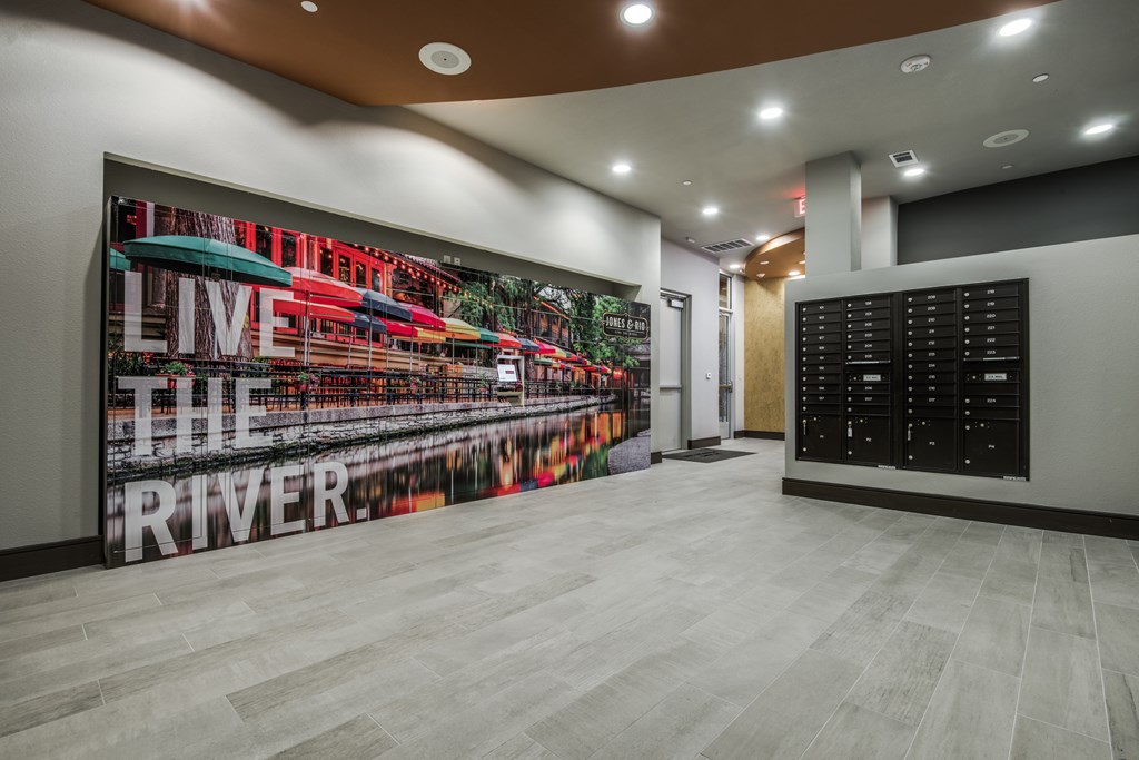 Mail room at Jones & Rio