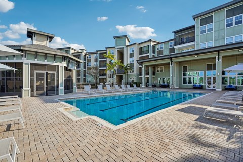 Resort Style Pool with Gazebos and Sundeck