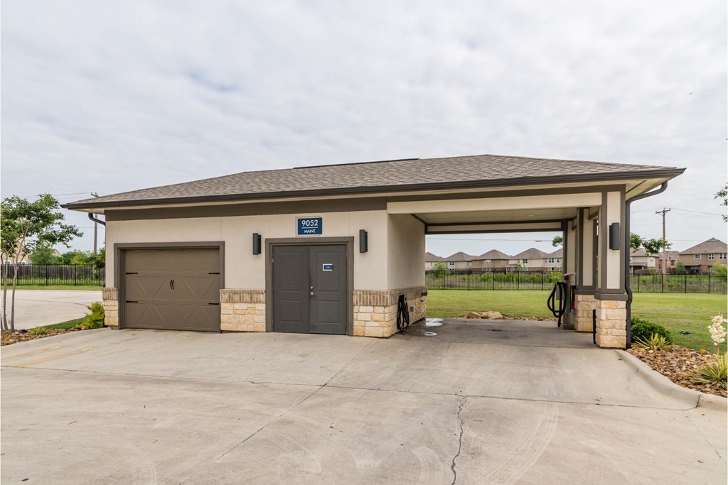the garage at the preserve park