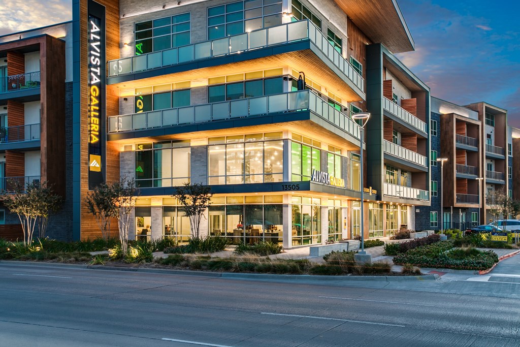 Beautifully lit at night time