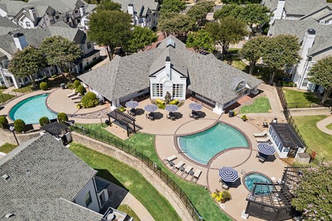 Arieal view of property pool