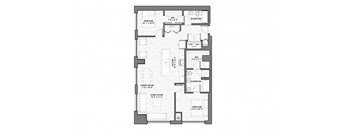 a floor plan of a bedroom apartment