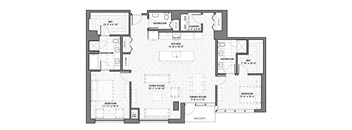 a black and white floor plan of a house