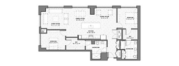 a floor plan of a bedroom apartment