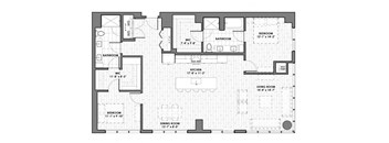 a black and white floor plan of a house