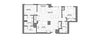 22nd floor floor plan at the lofts at gin alley