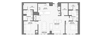 a black and white floor plan of a house