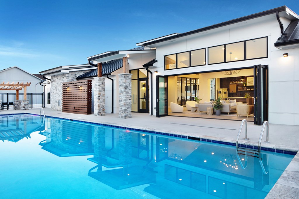 Sparkling Pool Deck attached to Resident Clubhouse