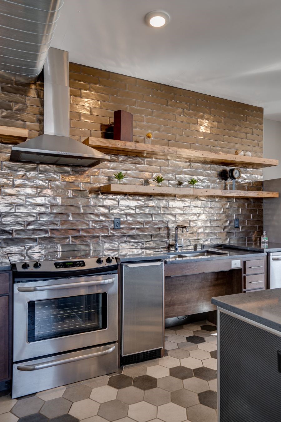 Demonstration kitchen in club room