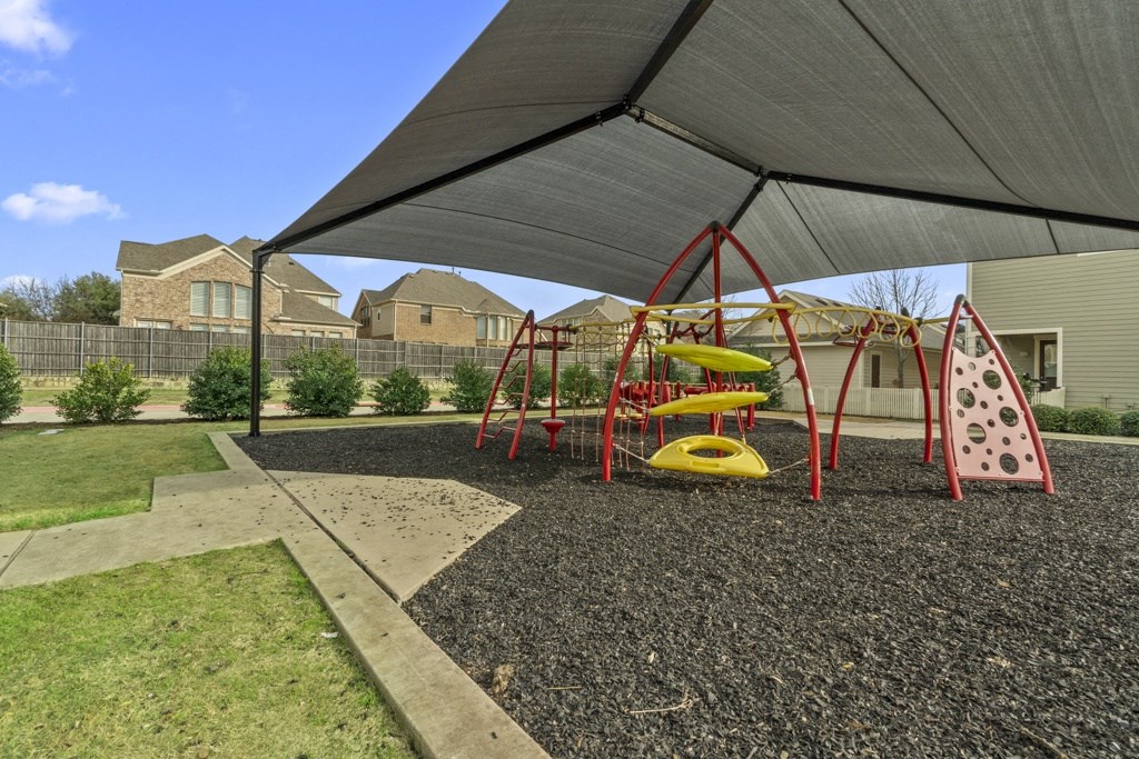 Playground under canopy