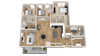 Vintage on Selby | Garland | Three Bedroom Junior Penthouse Apartment 3D Floorplan