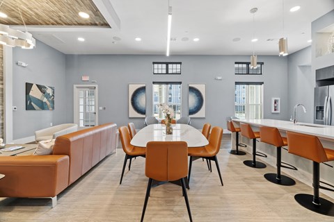 Luxury clubhouse seating area in Tomball, TX located at 17448 N Eldridge Pkwy, Tomball, Tx 77377