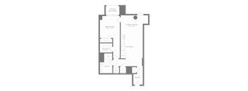 a floor plan of a bedroom apartment with a terrace