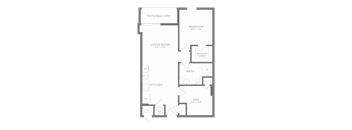 a floor plan of a bedroom apartment
