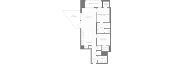 a floor plan of the first floor of a house