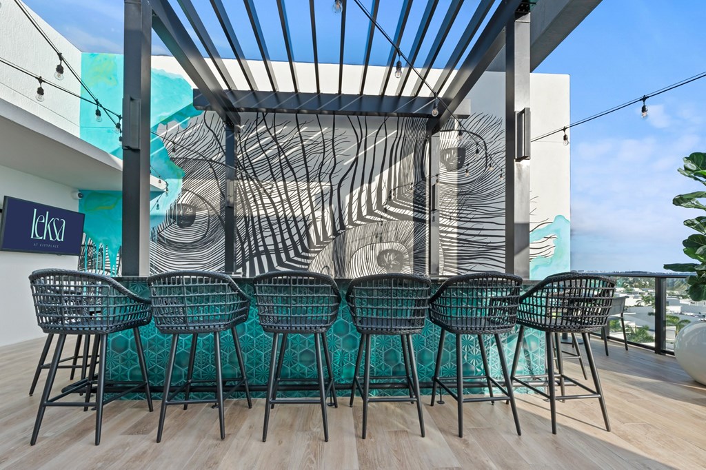 Rooftop Bar overlooking CityPlace Doral