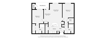 A black and white floor plan of a house with labeled rooms.