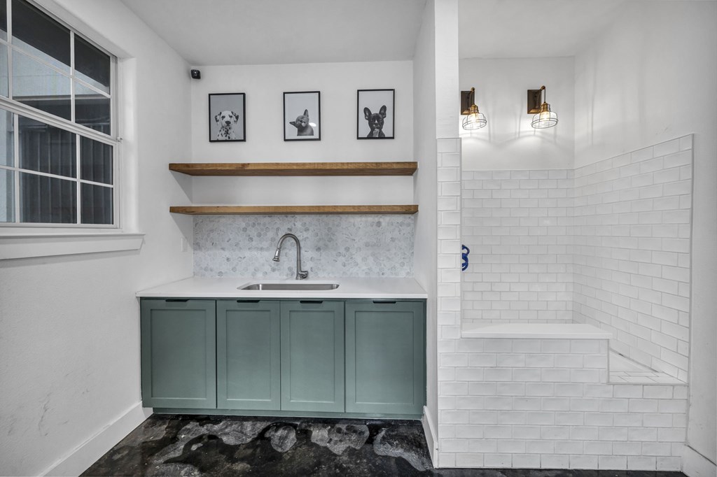 a bathroom with a sink and a bathtub