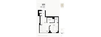 a floor plan of a bedroom apartment