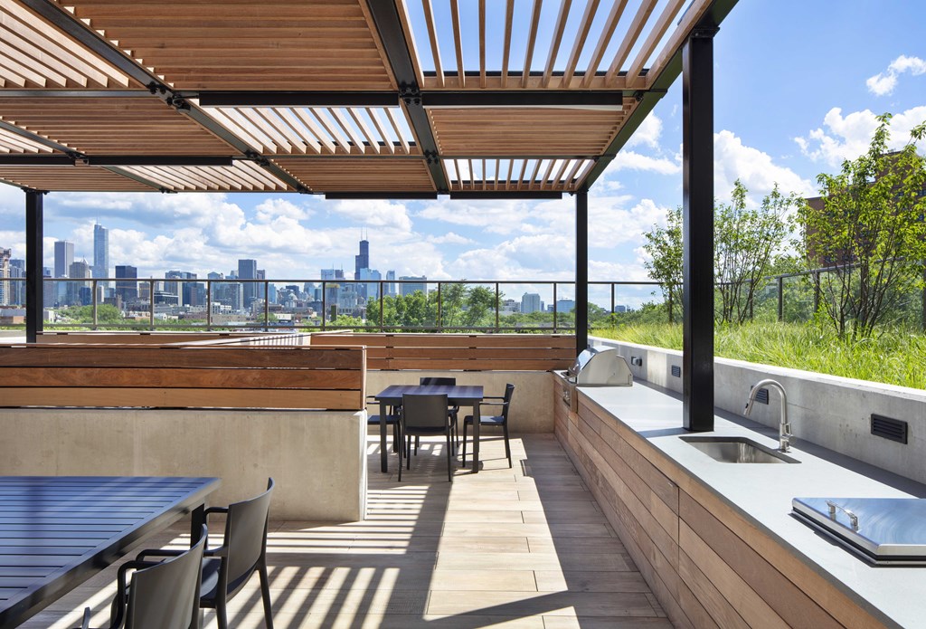 Outdoor Seating Area at North+Vine in Chicago, 60610