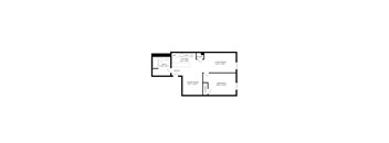 bedroom floor plan | luxury apartments in towson md | the southerly