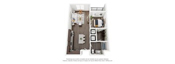 a 1 bedroom floor plan  summit  503 sq ft