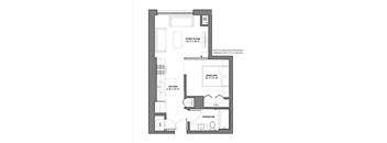 a floor plan of a small apartment