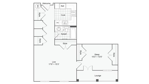 a blueprint of a floor plan of a house