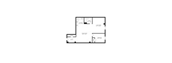 floor plan of 55 north luxury apartments to rent in the north end of boston