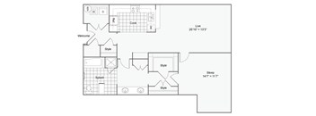 the fusee floor plan  apartments the commodore apartments