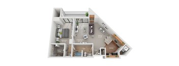 floor plan at Central Park East in Arlington Heights, IL